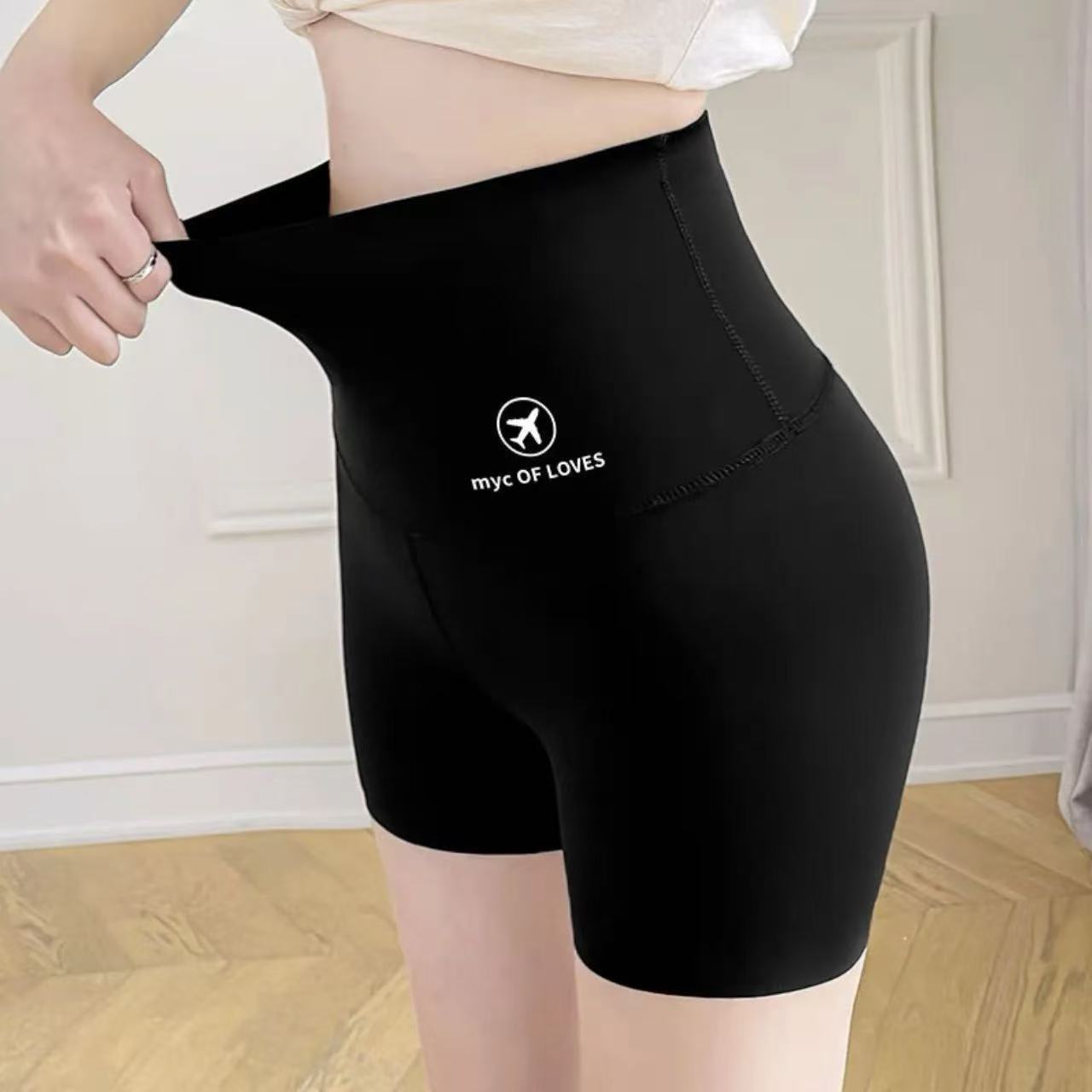 Anti-Exposure Base Yoga Shark Pants Safety Pants for Women, Summer Wear, Tummy Control, Hip Lift, Ice Silk Three-Five Shorts Wholesale
