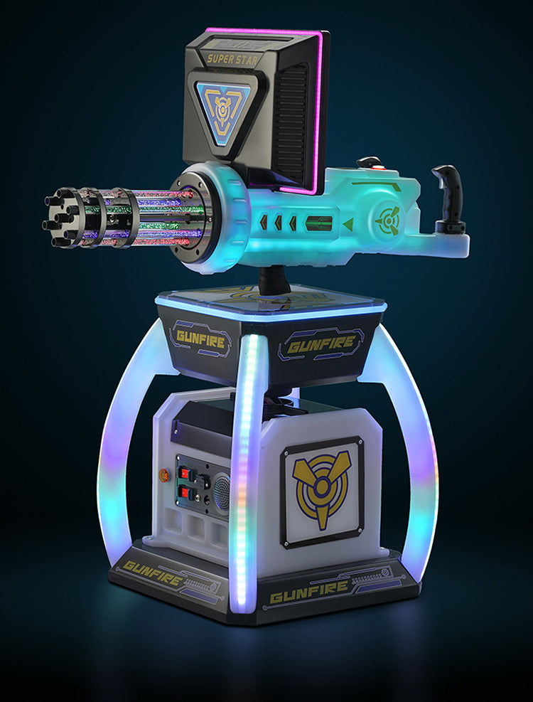 New Amusement Park VR Gatling Gun Machine Commercial Electric Coin Operated Arcade Game Machine for Supermarket Entrance and Night Market