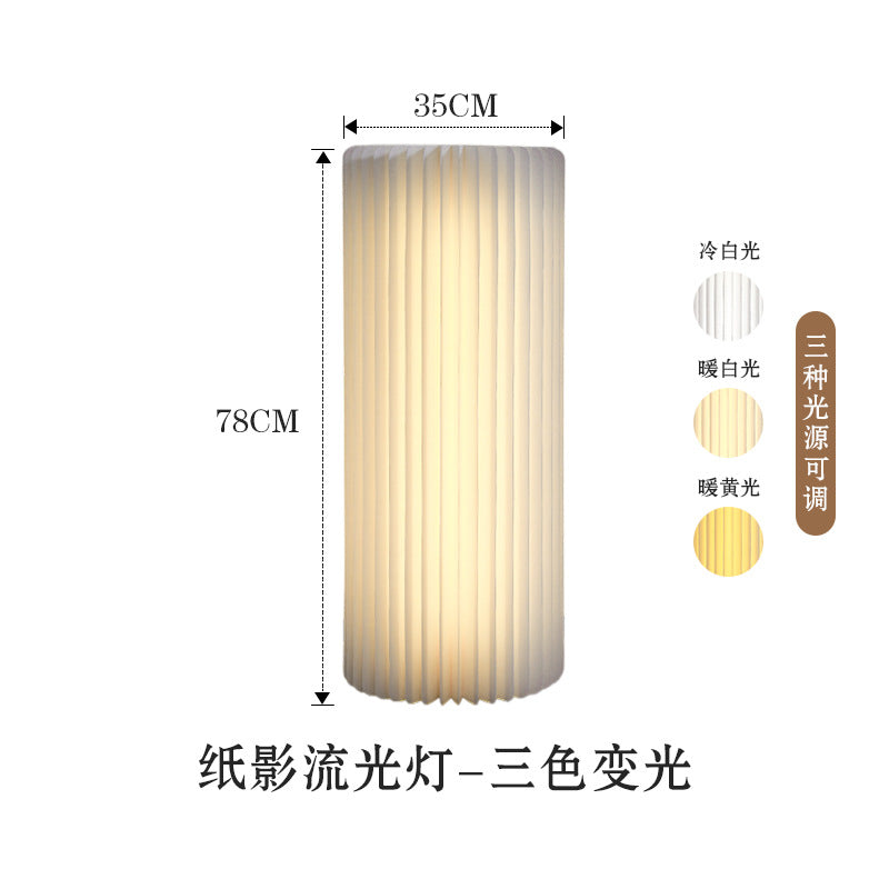【Firefly Lantern】Live Streaming Background Decoration Foldable Round Column Paper Roman Column Folding Column Road Guide Ornament