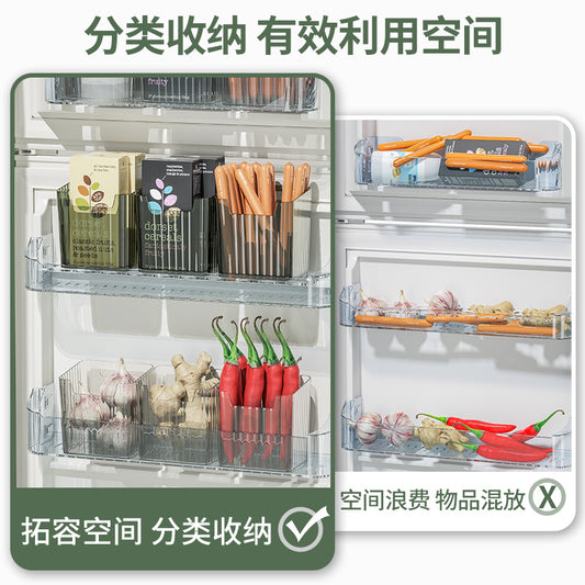 Refrigerator Side Door Storage Box Kitchen Storage Box Packing Organizer Box Food Grade Ginger Garlic Sundries Storage Storage Box