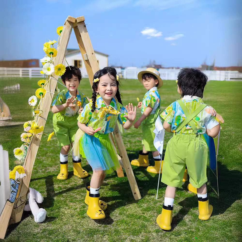 Children's Day Performance Costumes Kindergarten Uniforms Elementary School Choir Costumes Sports Meet Class Uniforms Short Skirt Sets Catwalk