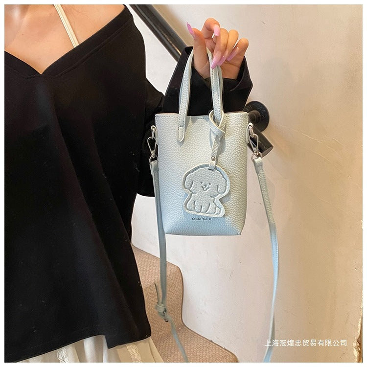 Women's Bag Single Shoulder Crossbody Bag Versatile Handbag New Simple Style Basket Fashionable Spring2025Fashion