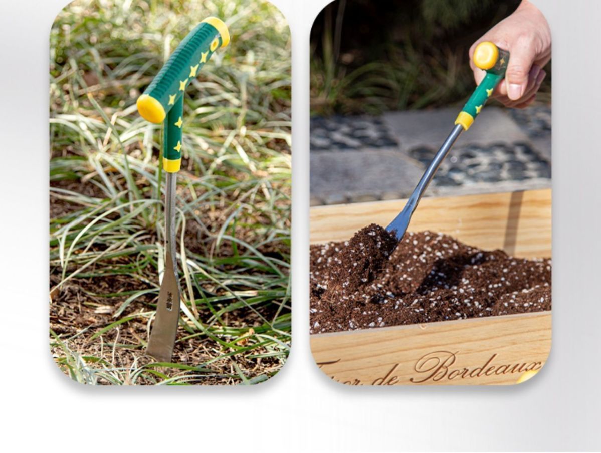 Wild Vegetable Digging Tool Garlic Digging Manganese Steel Small Shovel Shepherd's Purse Digging Gardening Iron Shovel Flower Planting Soil Digging Weeding Tool Outdoor Shovel