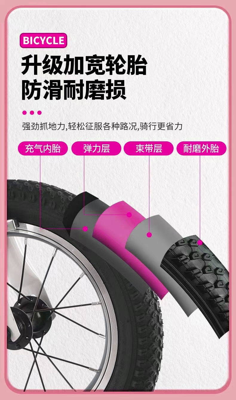 Wholesale folding bicycles20Adult Size Gift Speed Adjustable Student Bicycle Unisex Ultra-light Small Pedal