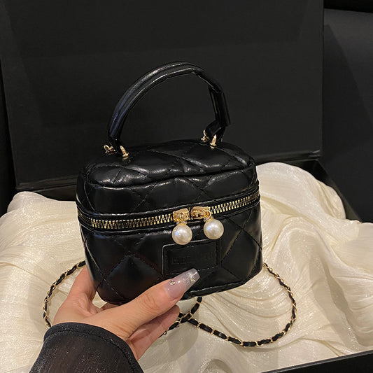 Women's Spring Summer Bag2025New Diamond Chain Bag High-End Fashionable Crossbody Bag Versatile Handheld Small Square Bag