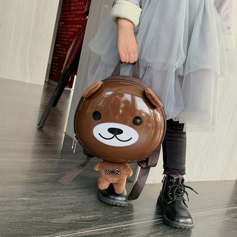 ~Anti-lost Backpack Cartoon Kindergarten Baby Boys Girls Children Eggshell Cute Small Backpack http://detail.1688.com/offer/963317968098.html