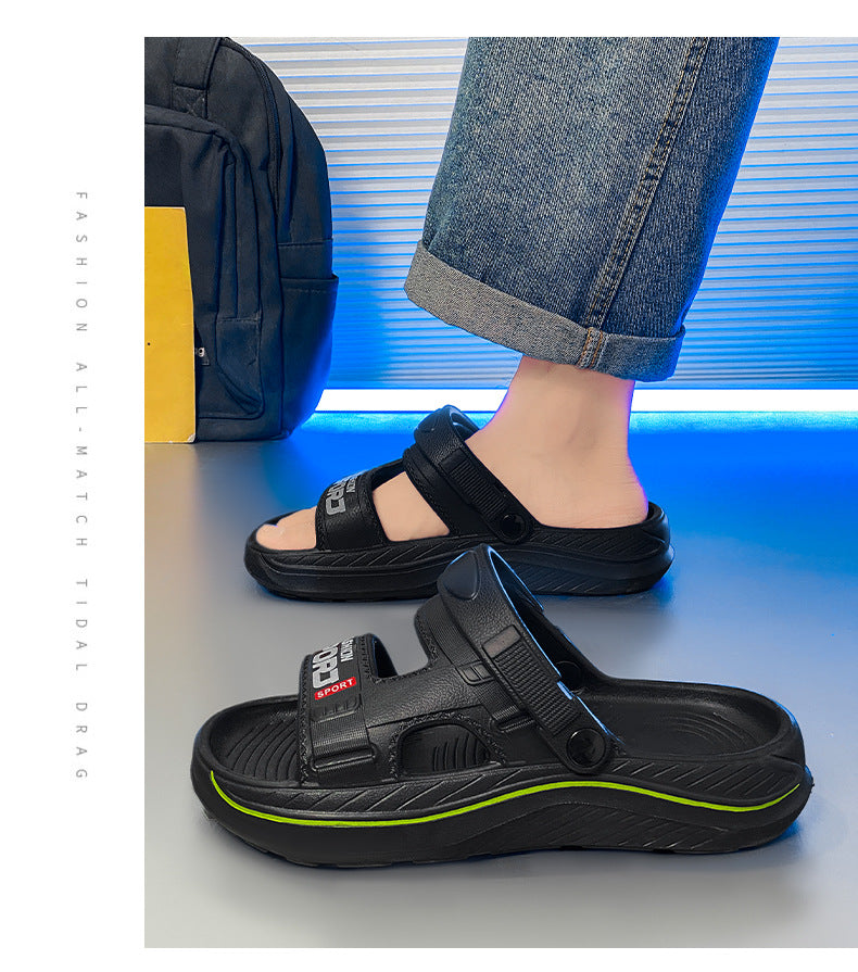 Men's Summer Sandals2025New Outdoor Wear Comfortable Men's Anti-Slip Driving and Beach Sandals