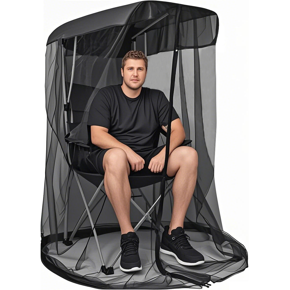 Outdoor Swing Mosquito Net Fishing Courtyard Garden Mosquito Net Swing Rocking Chair Shading Net Travel Easy Installation Mosquito Net