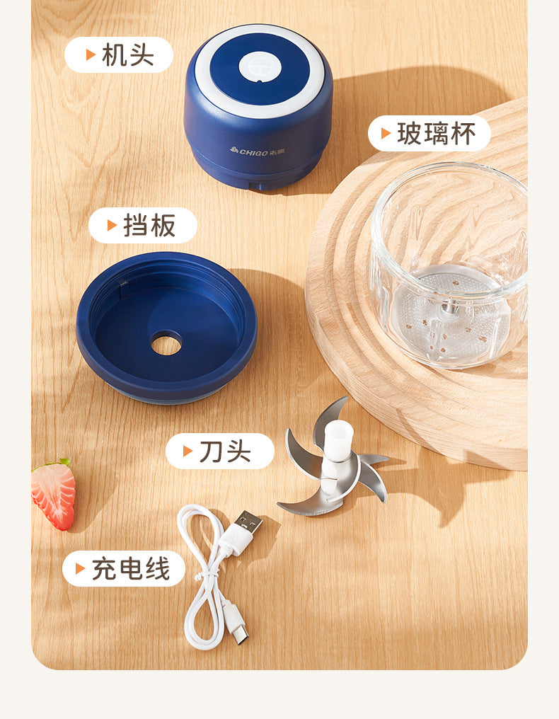 Wireless Charging Garlic Mincer Mini Electric Meat Grinder Kitchen Food Processor Garlic Crusher Garlic Paste Baby Food Maker