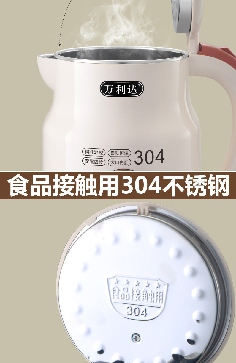 304Electric Kettle Household Durable Large Capacity Pregnant Baby Grade Insulation Electric Kettle Anti Scalding Electric Heating Boiling Kettle