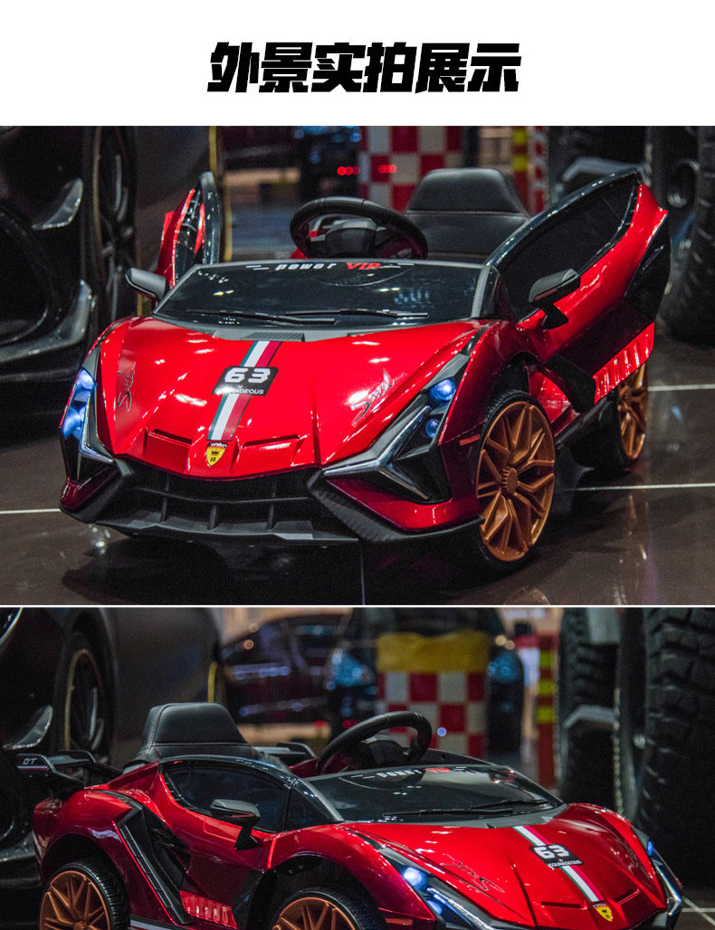 Suitable for Lamborghini Electric Car Toy Car, Ride-On Car for Kids, Universal Swing Remote Control Car for Children
