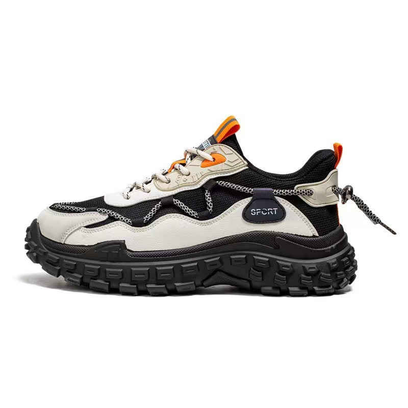 Hot-Selling Men's Shoes Spring Summer Breathable Mesh Shoes Versatile Men's Sports Sneakers Casual Running Thick-Soled Tire Dad Shoes
