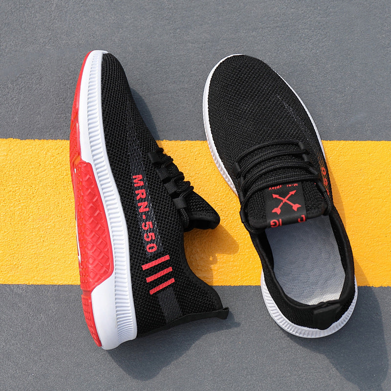 Men's Sneakers2024Spring New Trendy Casual Shoes Running Shoes Couple Shoes Mesh Flyknit Shoes Export