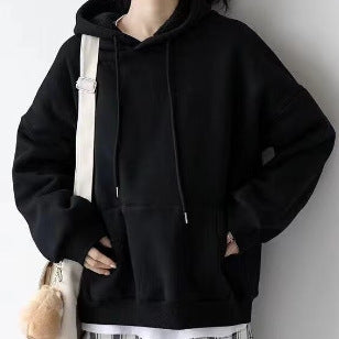Fashionable Versatile Hooded Sweatshirt for Men Autumn Wear2024New Loose Fleece-Lined Versatile Casual Cardigan Couple Jacket