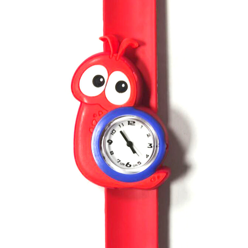 Children's Watch Cartoon Pat Watch Kindergarten Elementary School Silicone Toy Pat Circle Anime Peppa Pig Electronic Watch