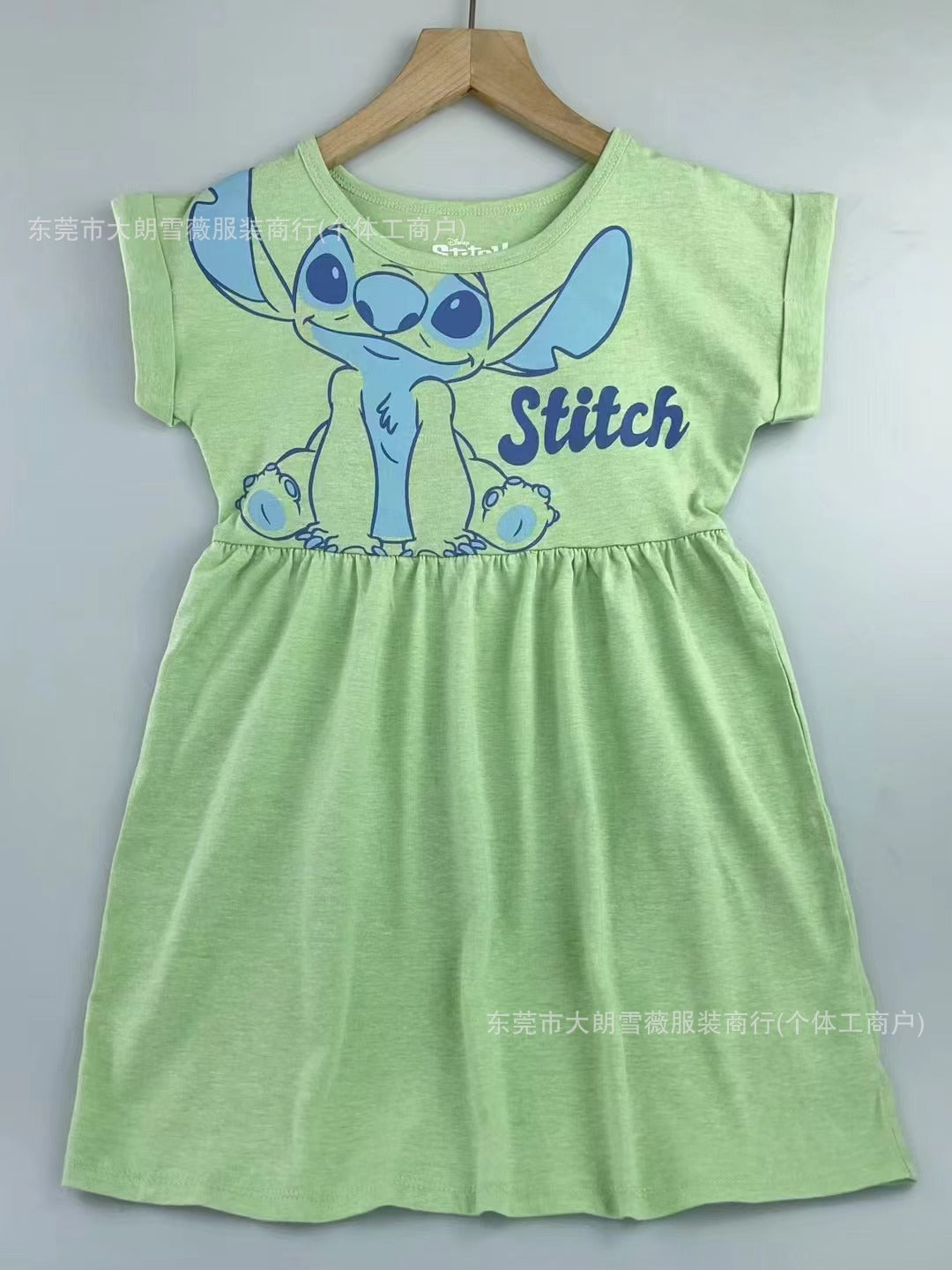 New Printed Turn-Down Collar Children's Dress
