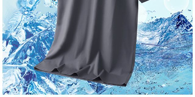 Ice silk short sleeve t Men's Summer Loose Fit Large Size Casual Versatile T-Shirt Korean Style Trendy Clothing for Men T