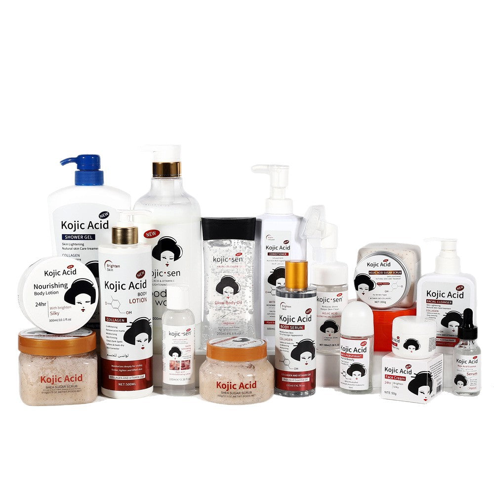 Foreign Trade Kojic Acid Series Full English Body Lotion Long-lasting Fragrance Facial Deep Hydration Moisturizing Cream Cross-border Skincare Products