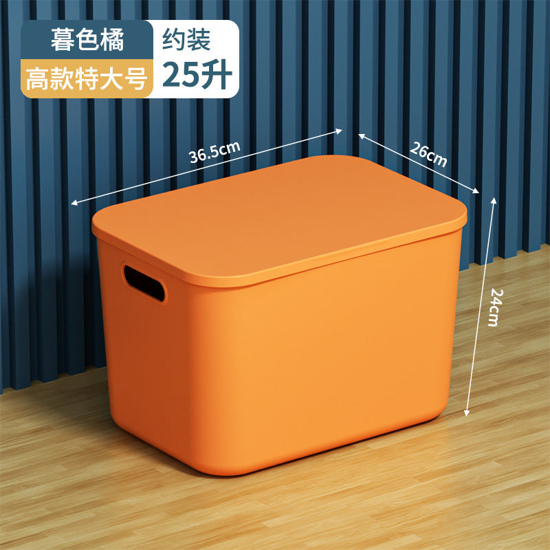 Storage Box Desktop with Lid Plastic Miscellaneous Snacks Cosmetics Box Rectangular Storage Basket Storage Box Organizing Box