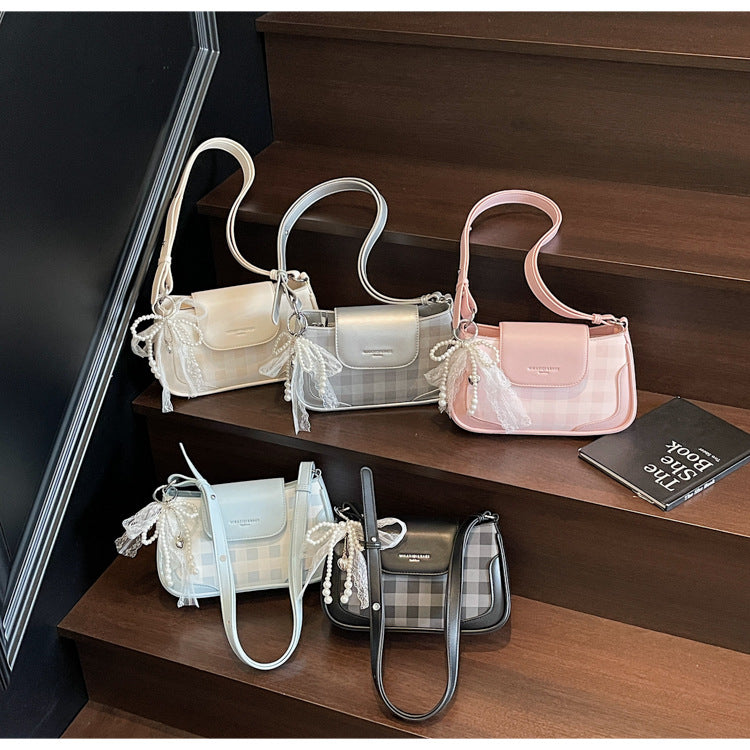 Cross-border high-end trendy underarm bag small square bag for women2025New Handbag Trendy Fashion Versatile Shoulder Bag