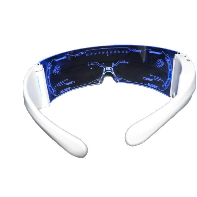 【3Ten Thousand People Collection】LED Technology Glowing Cycling Glasses Nighttime Travel Anti-Collision Glowing Protective Goggles Cool