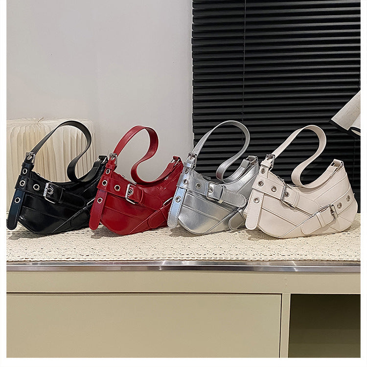 Women's Bag2025New Bag Niche Texture Baguette Bag Retro Underarm Bag Versatile ins Trendy Single Shoulder Crossbody Bag