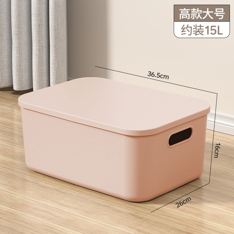 Storage Box Desktop with Lid Plastic Miscellaneous Snacks Cosmetics Box Rectangular Storage Basket Storage Box Organizing Box