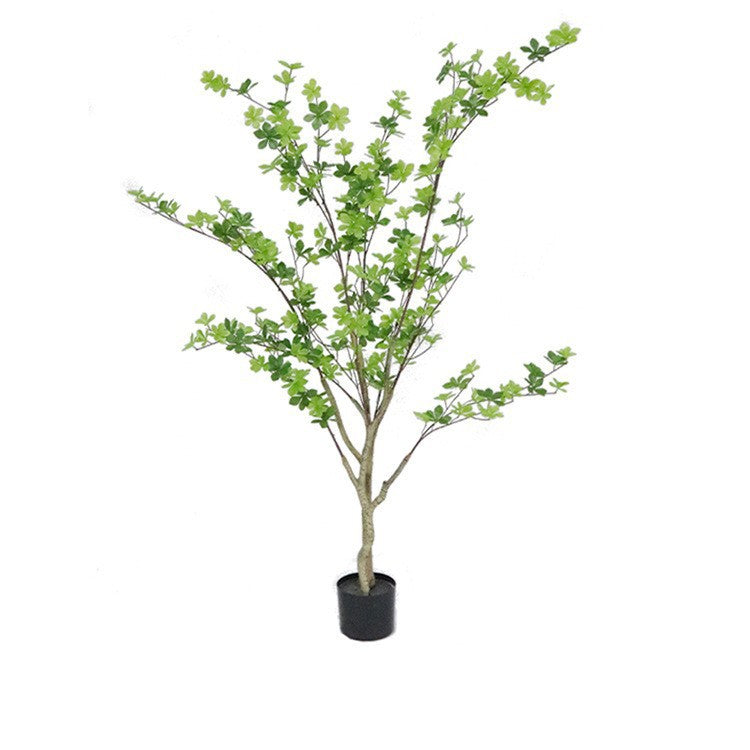 Cross-Border Nordic Large Living Room Decoration Bedroom Floor Fake Tree Bionic Traveler Banana Ficus Lyrata Potted Plant Artificial Green Plant