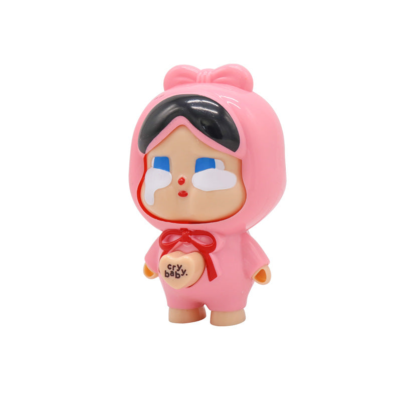 Internet Celebrity Crying Baby Face-Changing Doll Toy Keychain Backpack Accessory Hot-Selling Stress Relief Artifact Wholesale for Stalls