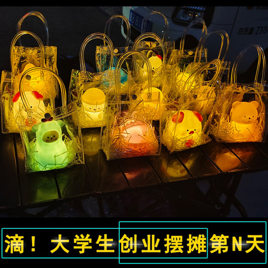 College Student Entrepreneurship Internet Celebrity Night Market Stall Small Goods Park Ring Toss Glowing Toys Street Stall Gifts Hot-Selling Gifts