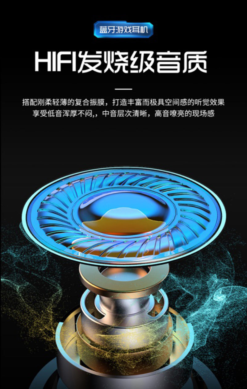 Cross-border Exclusive Hot-Selling Bluetooth Earphones X15Wireless In-Ear Headphones5.3E-Sports Low Latency Digital Display Gaming Headset