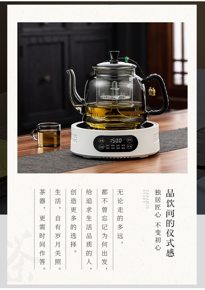 High Borosilicate Glass Teapot Thickened Heat-Resistant Electric Ceramic Stove Large Capacity Tea Set Tea Brewing Pot Single Pot Manufacturer