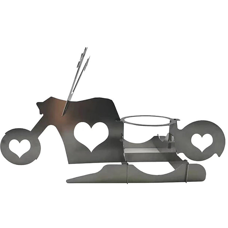 Chicken Stand Motorcycle BBQ Motorcycle Chicken Grill Stainless Steel BBQ Rack BBQ Stand