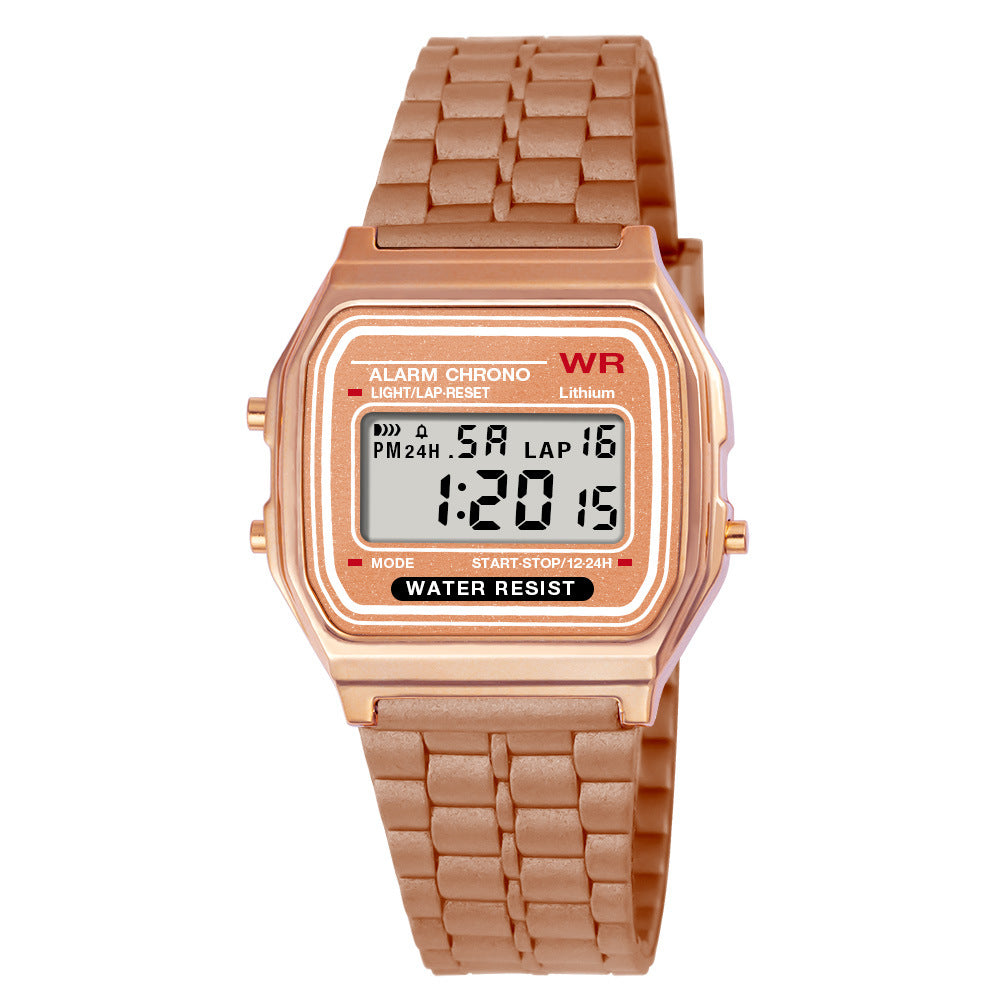 Foreign Trade LED Junior and high school students timing outdoor electronic watch men and women sports luminous alarm electronic watch wholesale