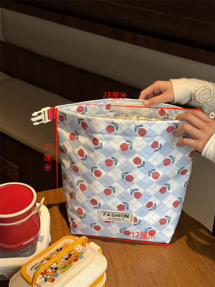 New Cartoon High-Value Aluminum Foil Insulated Student Lunch Bag Versatile Artistic Handheld Waterproof Office Worker Lunch Box
