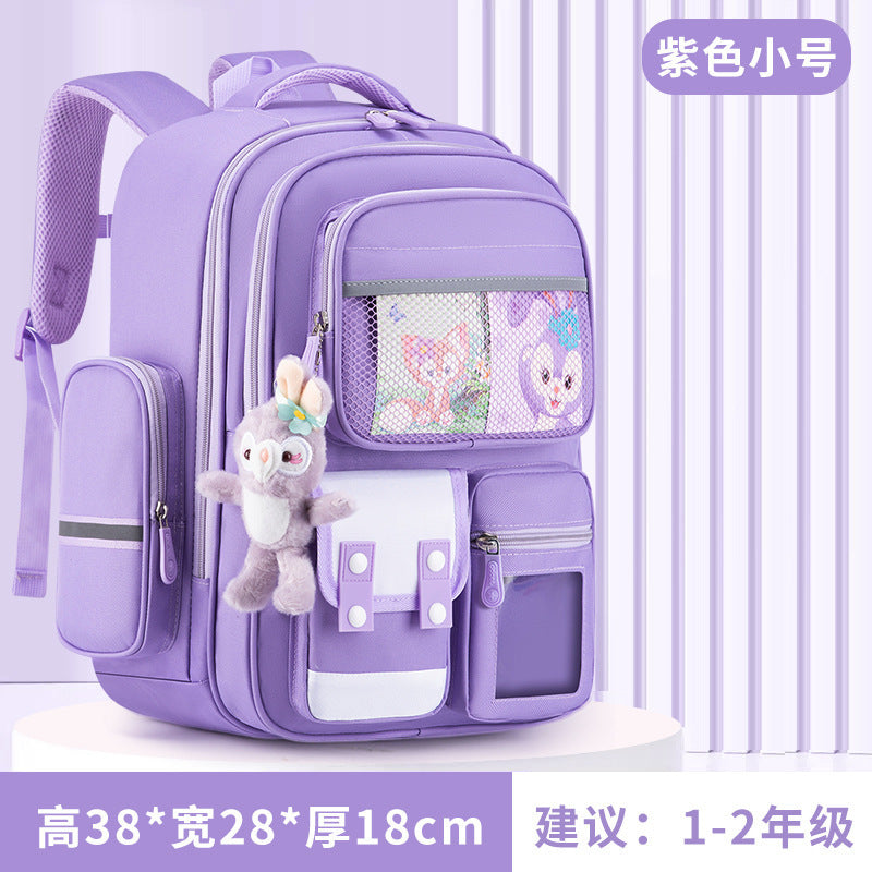 Schoolbag Primary School Girl Large Capacity Dirty Resistant Children's Schoolbag6-12Men's Weight Loss1-6Elementary School Student Backpack http://detail.1688.com/offer/727797868983.html