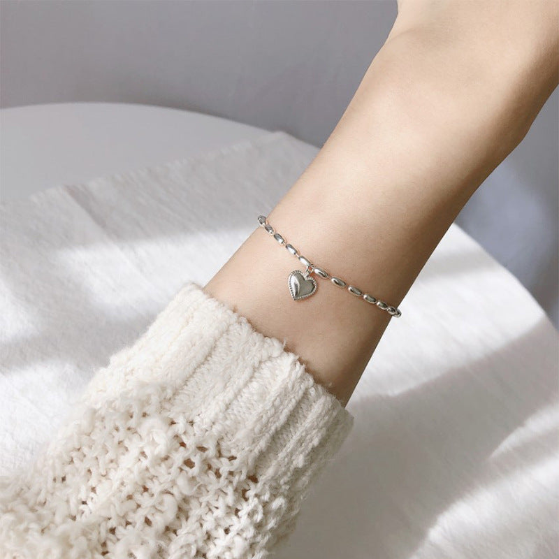 Korean Versatile Pearl Bracelet for Women ins Niche Style High-End Titanium Steel Bracelet Couple Bracelets Wholesale