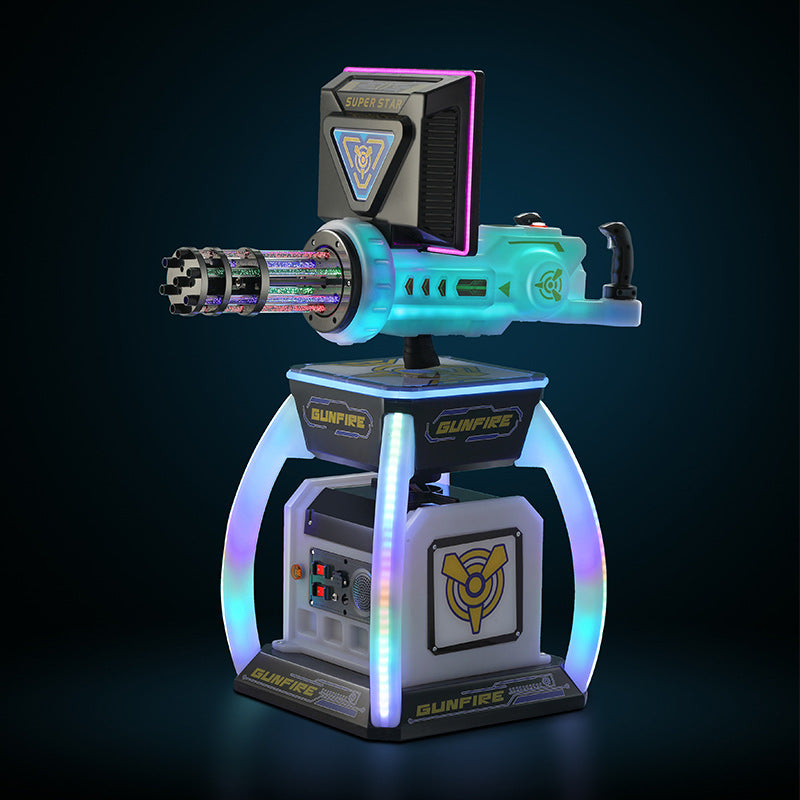 New Amusement Park VR Gatling Gun Machine Commercial Electric Coin Operated Arcade Game Machine for Supermarket Entrance and Night Market