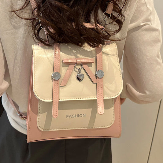 Single Shoulder Double Shoulder Women's Bag2025New Fashionable Girly Casual Multi-use Small Square Bag Spring Summer Hot-selling Women's Bag
