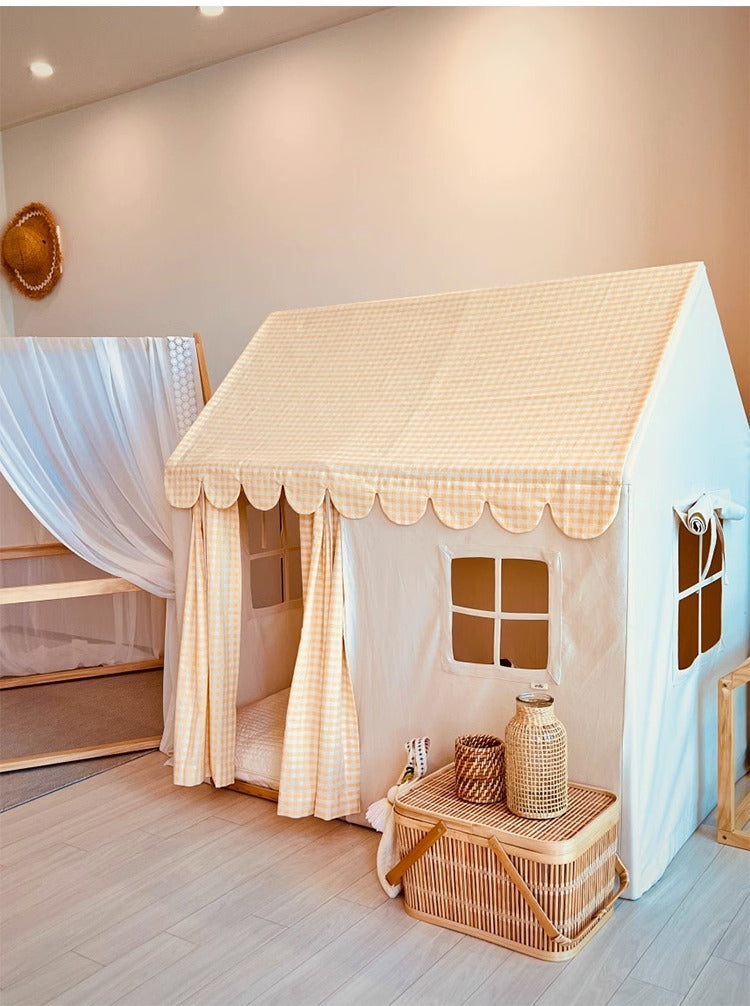 South Korea INS Children's Tent Indoor Playhouse Boys and Girls Home Toy House Small House Castle Bed Separation Artifact
