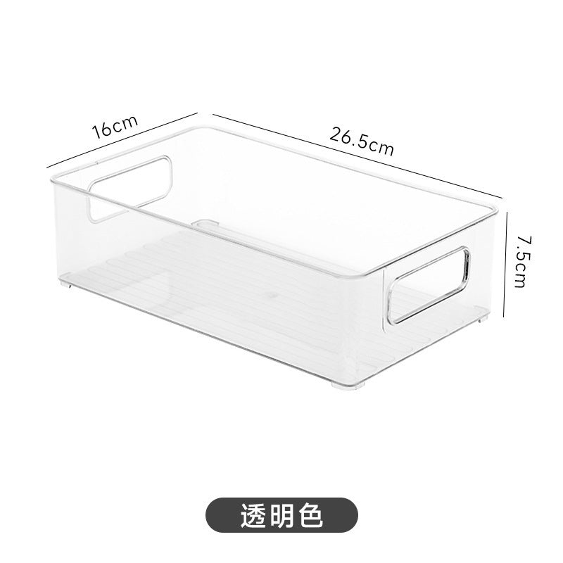Desktop Storage Box Acrylic Transparent Box Snacks Skincare Miscellaneous Basket Desktop Cosmetic Rack Organizer