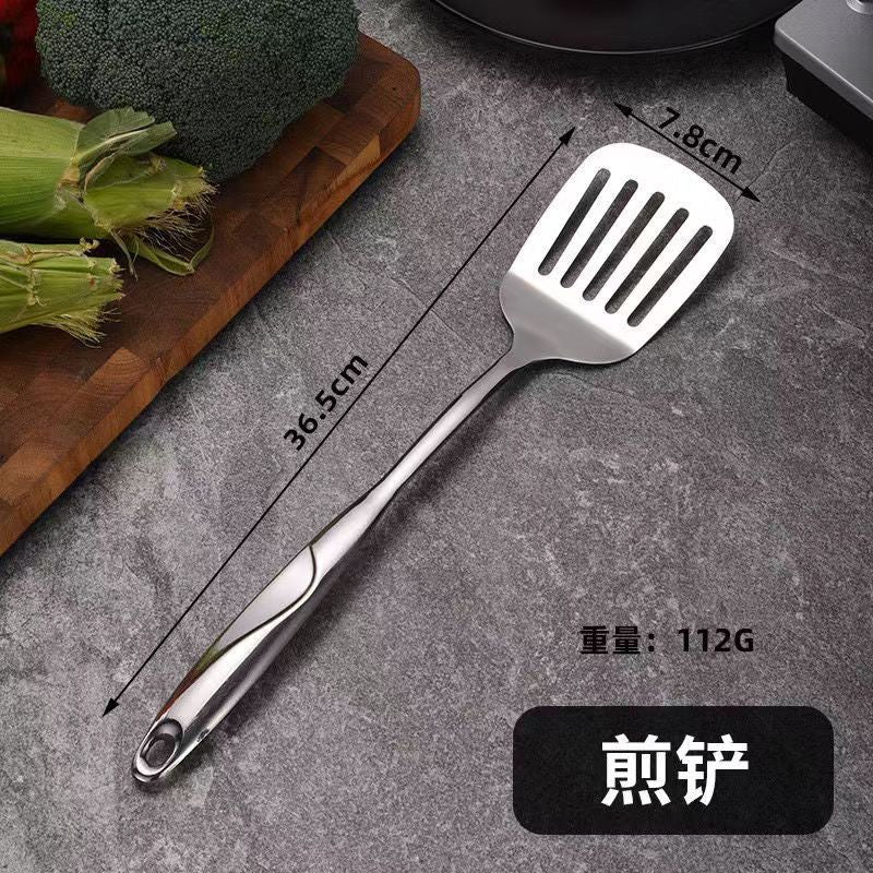 S High-quality stainless steel kitchenware cooking spatula and spoon set Spatula, Sauce Ladle, Soup Spoon, Pasta Spoon Manufacturer Wholesale