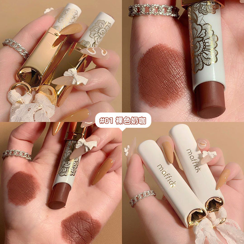 Factory direct sales MAFFICK Lace Whisper Light Mist Matte Lipstick Matte Long-lasting Non-stick Cup Lipstick