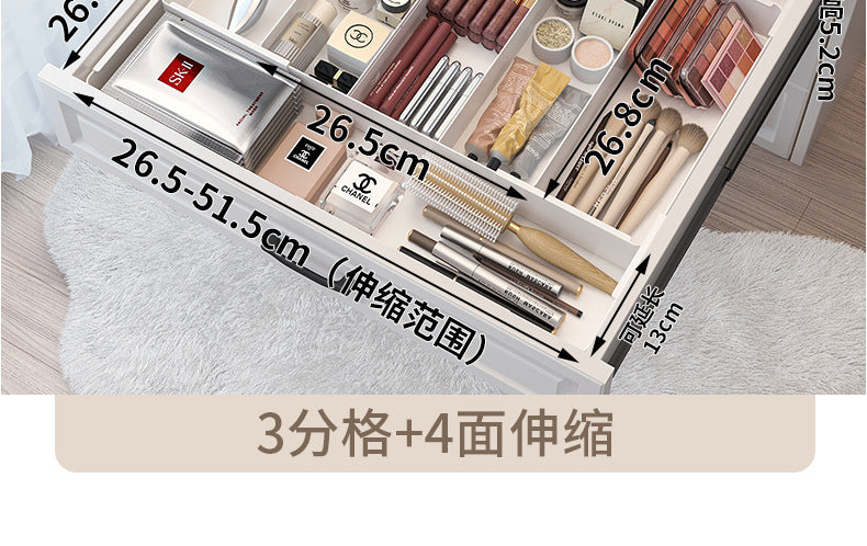 Drawer Divider Storage Box Expandable Dressing Table Cosmetics Kitchen Tableware Desktop Miscellaneous Organizer Box
