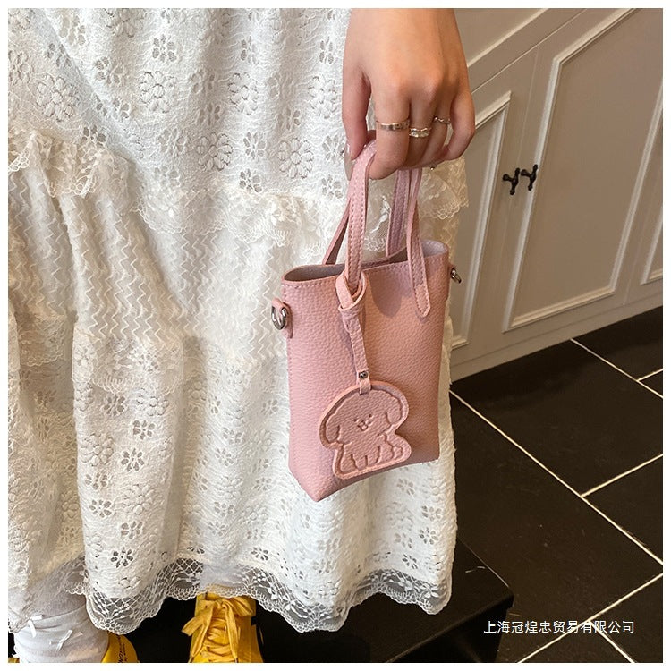 Women's Bag Single Shoulder Crossbody Bag Versatile Handbag New Simple Style Basket Fashionable Spring2025Fashion
