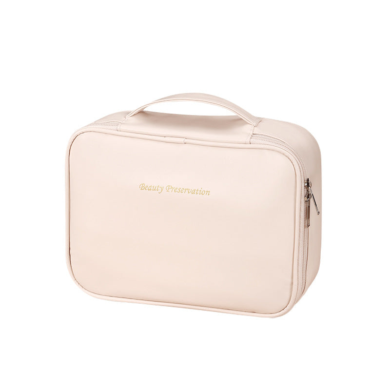 Cross-Border New Detachable Makeup Bag Waterproof Large Capacity Storage Bag Portable Handheld Free Partition Toiletry Bag