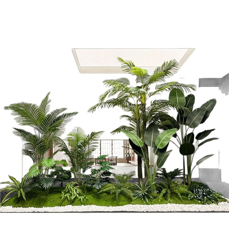 Artificial Plant Landscaping Large Anthurium Traveler's Palm Potted Plant Office Dining Room Staircase Under Cabinet Window Green Plant Decoration