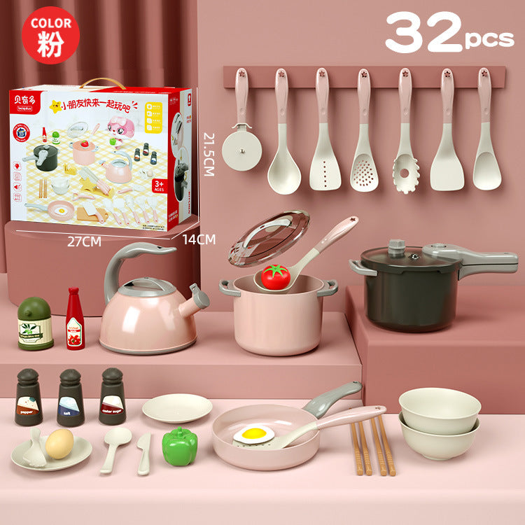 Free shipping children's pretend play kitchen toys Girl Cooking Induction Cooker Stir-fry Vegetable Fruit Cutting Fun Knife Holder Kitchenware