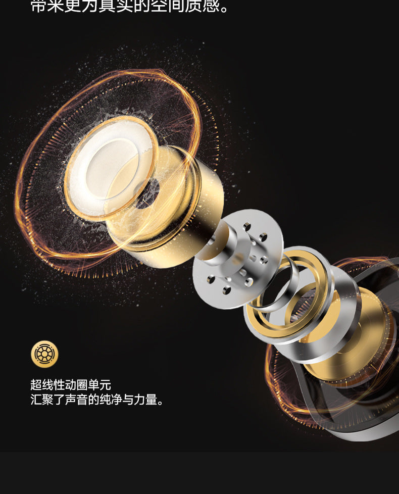 Cross-border One Circle Two Iron E-Sports In-Ear Over-Ear Wired Headphones Six Units Gaming Music HIFI Live Streaming Headphones