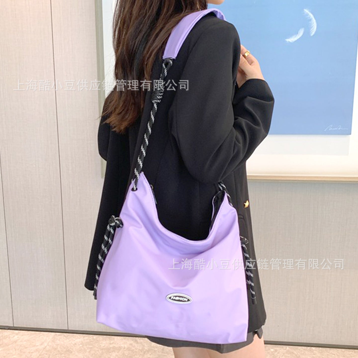 Fashion Simple Crossbody Bag for Women, Large Capacity Lazy Style Single Shoulder Tote Bag, Korean Version Versatile Commuting